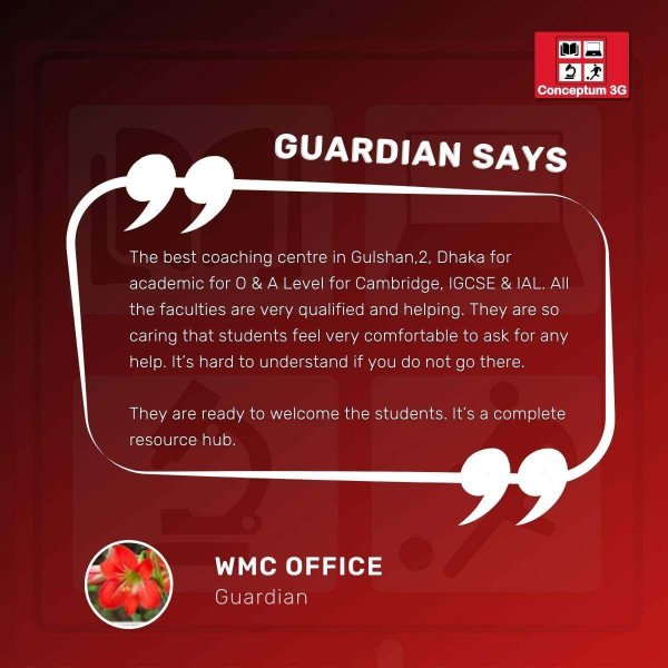 Guardians feedback about Conceptum 3G Gulshan Dhaka